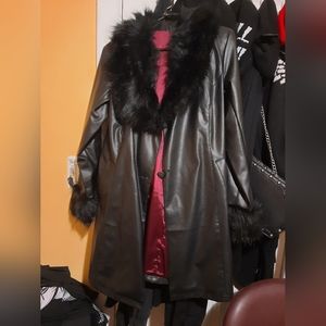 DollsKill Muse Of Midnight Vegan Leather Coat (read desc.)